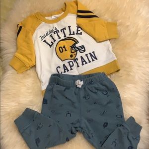 Daddy’s Little Captain Carter’s Outfit